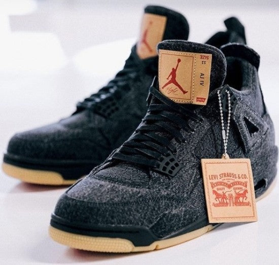 Air Jordan Retro 4 x Levi’s Black Denim