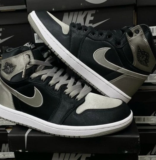Nike Air Jordan Retro 1 High Satin Shadow Semi ua With og Box