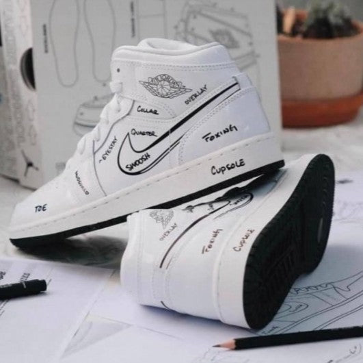 Nike Jordan Retro 1 Mid “Schematic”