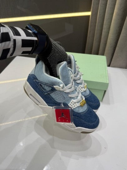 Air_Jordan Retro 4 Tex Denim Worn Blue