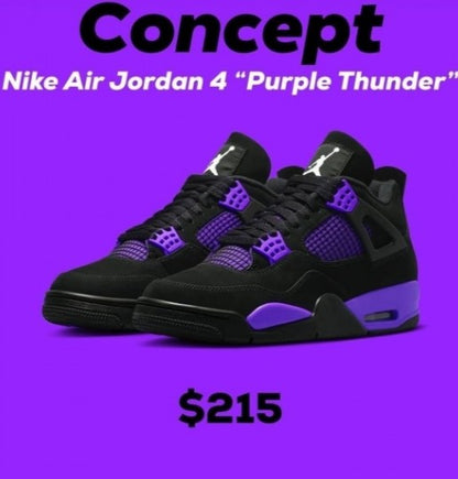 Nike Air Jordan Retro 4 “Purple Thunder”