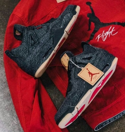 Air Jordan Retro 4 x Levi’s Black Denim