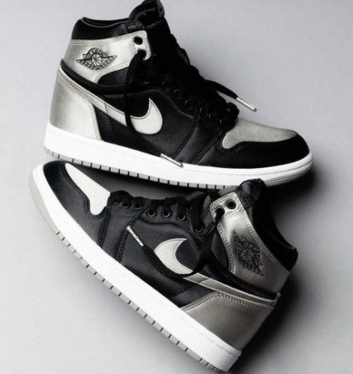 Nike Air Jordan Retro 1 High Satin Shadow Semi ua With og Box