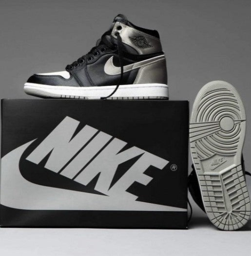 Nike Air Jordan Retro 1 High Satin Shadow Semi ua With og Box
