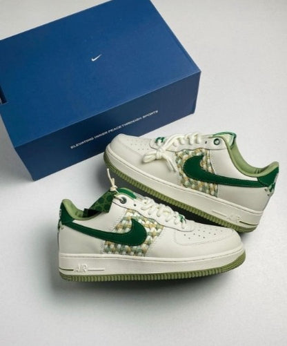 Nike Air Force 1 Nai Ke Bamboo Sail Gorge Green