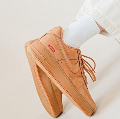 Nike Air Force 1 Low x Supreme Wheat Flax Brown